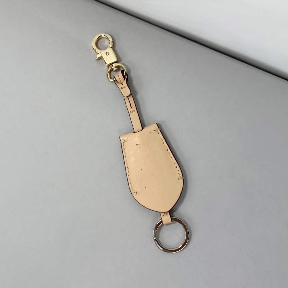 COACH Leather Bag Loop Hangtag Key Ring